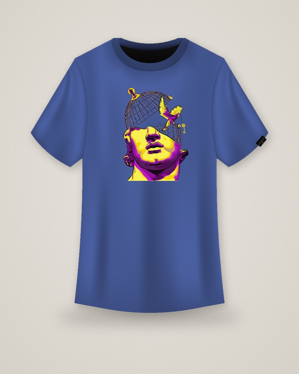 Camiseta Freedom lilás, frente